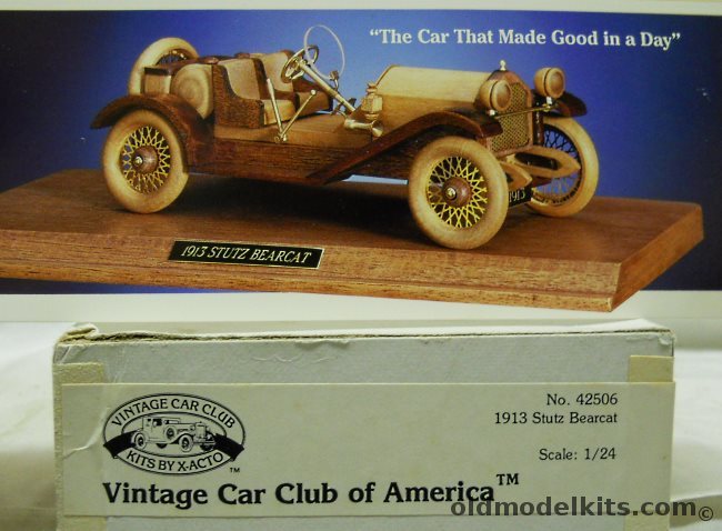 Vintage Car Club Of America 1/24 1913 Stutz Bearcat - Xacto, 42506 plastic model kit